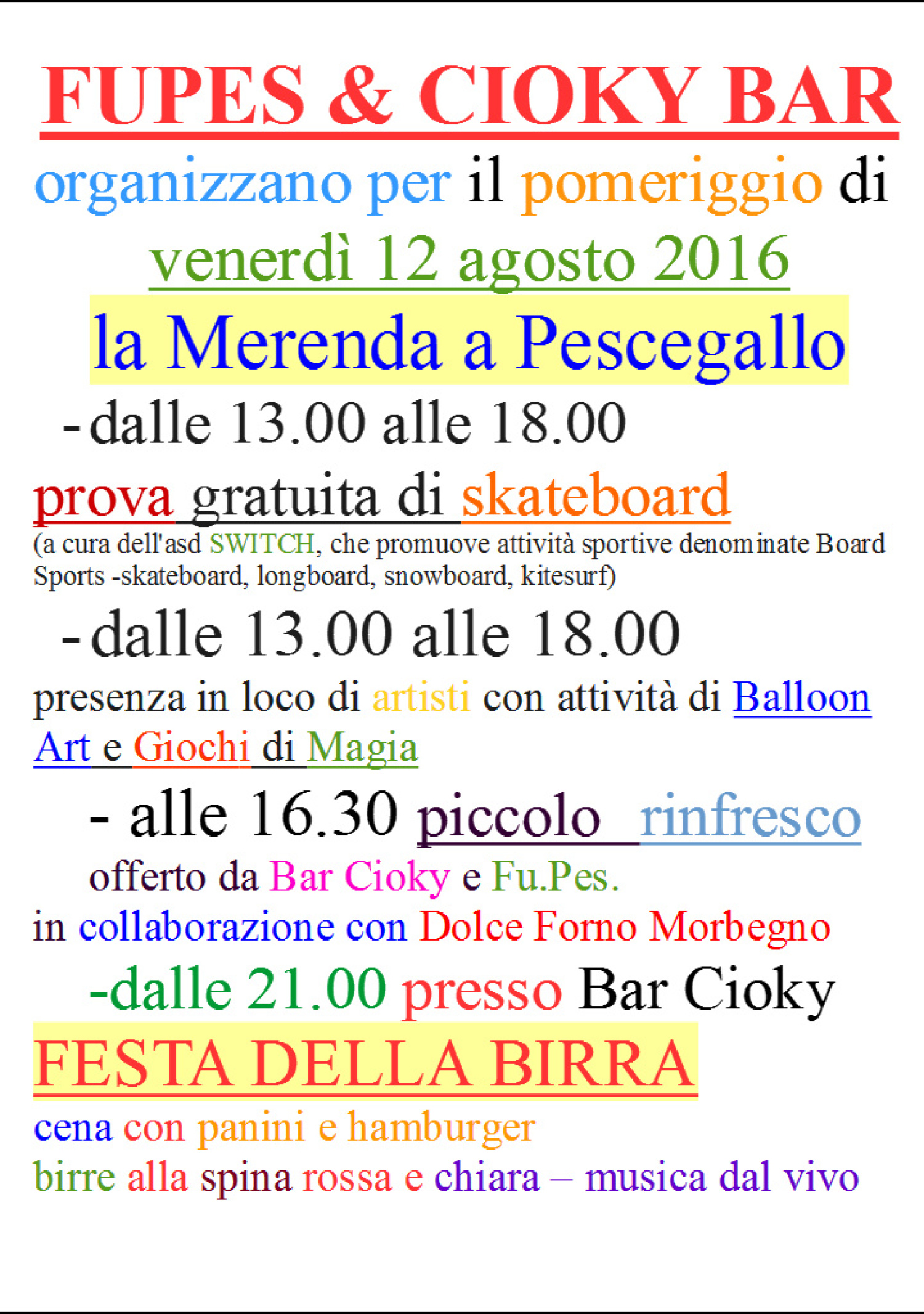 La Merenda a Pescegallo-Foto